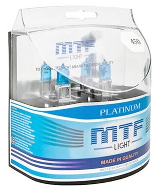 Лампа галогеновая "MTF Light" Platinium H3 12В 55Вт 1450 лм 3800К