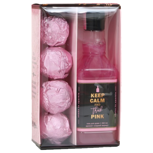 Чистое счастье Набор Keep calm and think pink гель для душа чистое счастье keep calm and think pink 250 мл 283 г