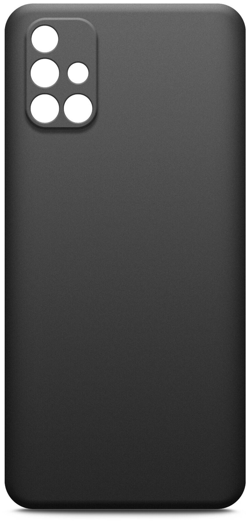 Чехол (клип-кейс) BORASCO Silicone case, для Samsung Galaxy M31s, черный [39280] - фото №1