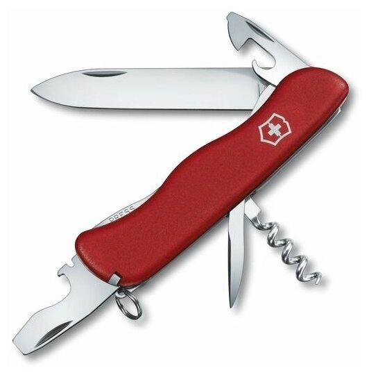 Нож многофункциональный Набор аксессуаров VICTORINOX Picknicker красный