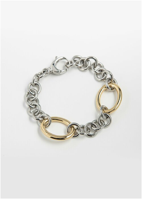 Браслет-цепочка Tanya Goz Jewellery, размер 21 см, размер S, золотистый, серый