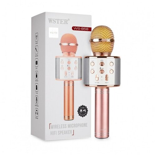 Bluetooth-микрофон HANDHELD KTV WS-858 для караоке бронзовый 299000₽