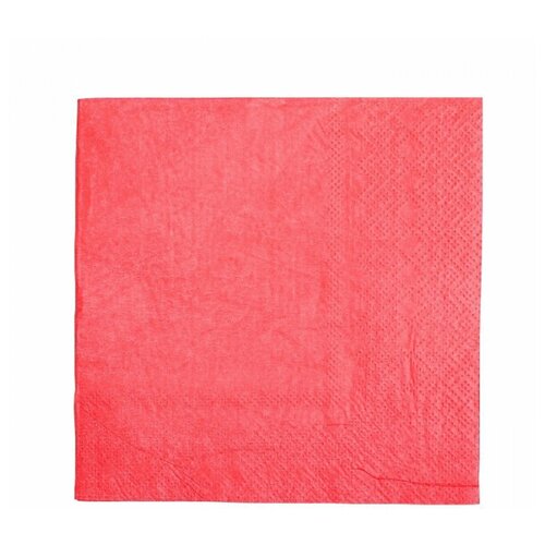 салфетки бумажные однотонные 25х25 см набор 20 шт цвет красный Салфетки бумажные, однотонные, 25х25 см, набор 20 шт, цвет красный
