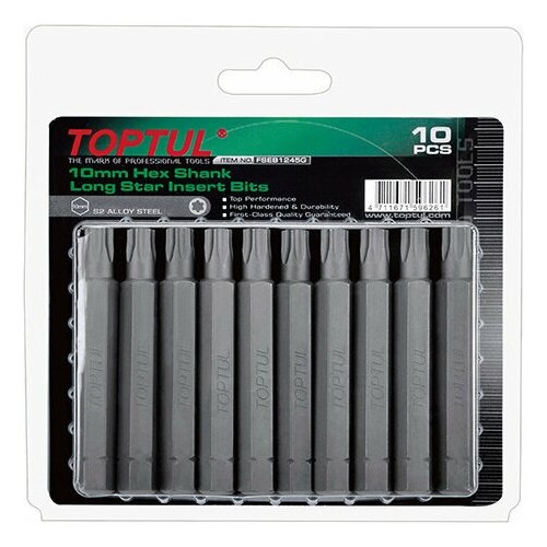 Насадка Torx T50 75 мм 10 штук TOPTUL (FSEB1250G)