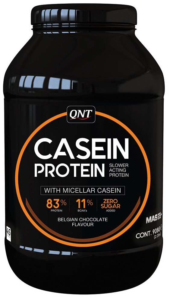 QNT Casein Protein 908g (Бельгийский шоколад)