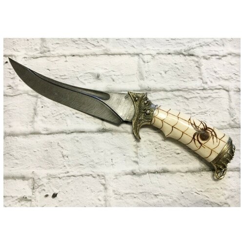 Подарочный нож Корсар, дамасская сталь, рукоять из кости рога лося окорок лося без кости 1кг