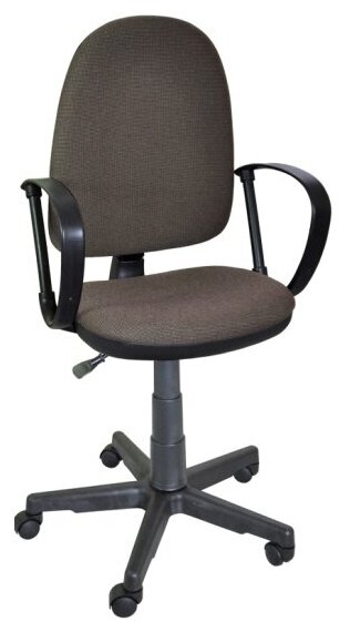 Кресло офисное Helmi HL-M30 "Престиж", ткань коричнево-бежевая В28