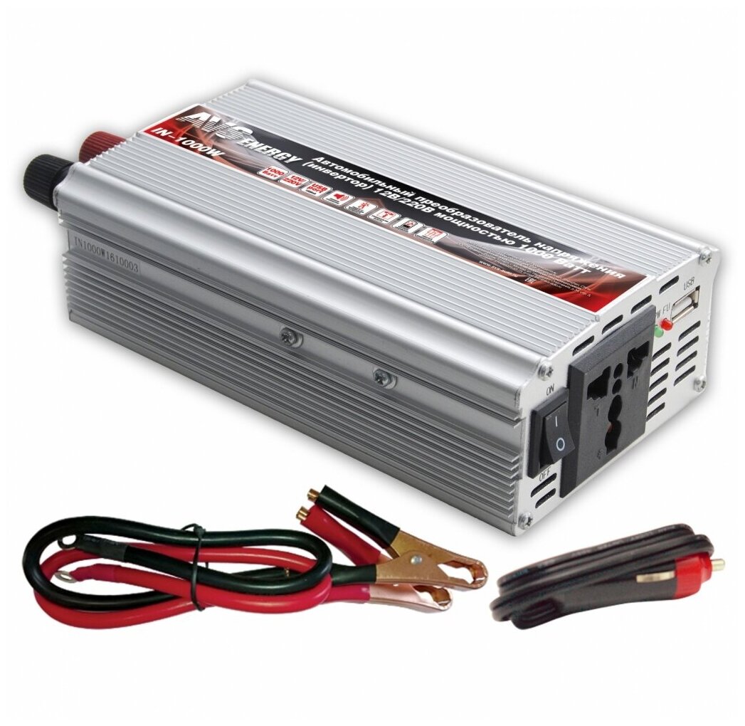 Преобразователь напряжения 12V-220V 1000W