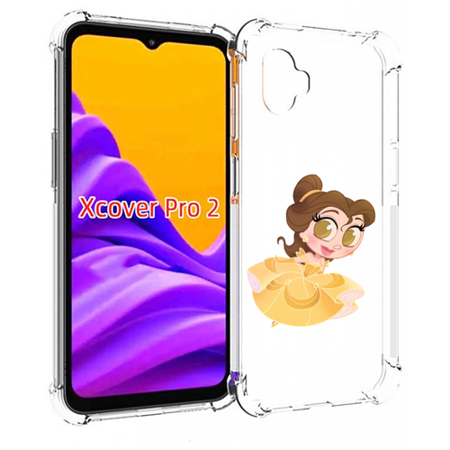 Чехол MyPads мини-принцесса женский для Samsung Galaxy Xcover Pro 2 задняя-панель-накладка-бампер