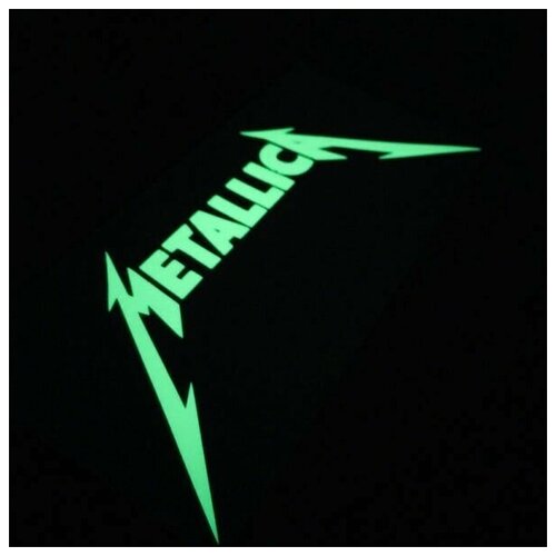 наклейка виниловая на гитару rammstein светящаяся Наклейка виниловая на гитару Metallica, светящаяся