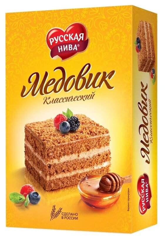 Торт Русская Нива "Медовик" классический, 420 г