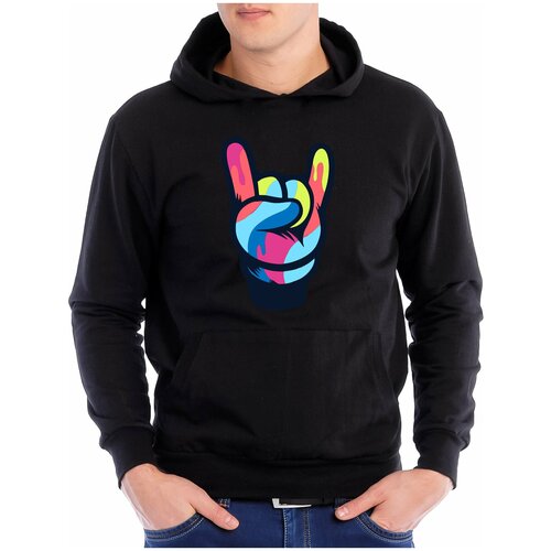 фото Толстовка kaktys team, размер 50, черный