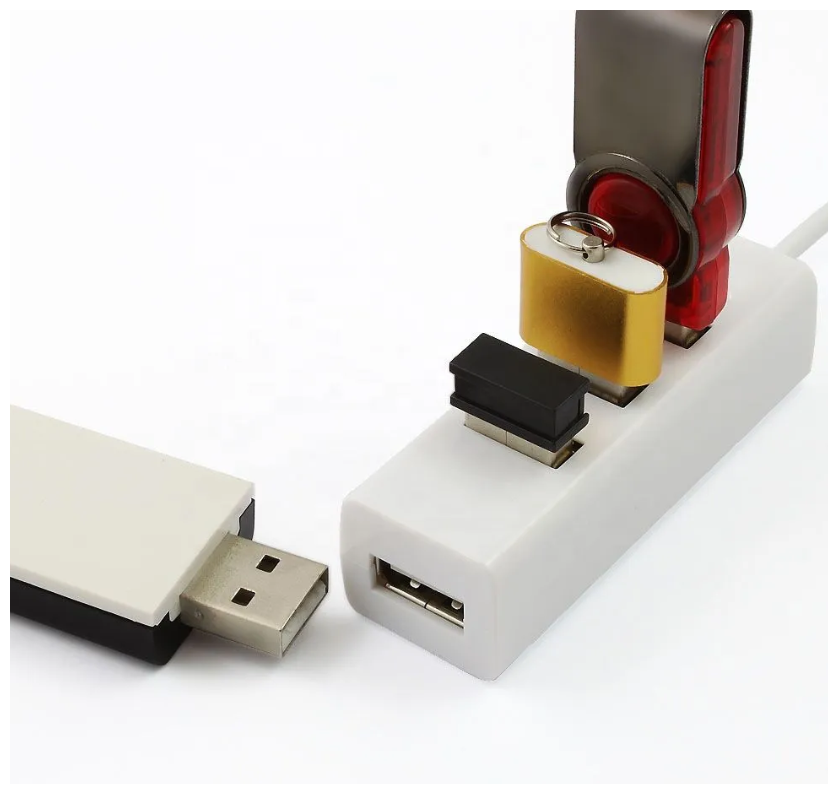 HUB USB на 4 USB 2.0 белый / USB концентратор / разветвитель USB на 4 порта / хаб для периферийных устройств