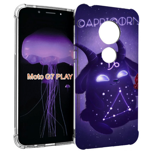 Чехол MyPads знак-зодиака-козерог-7 для Motorola Moto G7 Play задняя-панель-накладка-бампер чехол mypads знак зодиака стрелец 7 для motorola moto g7 play задняя панель накладка бампер