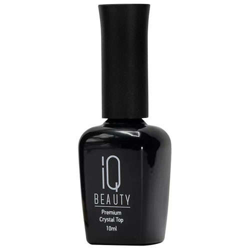 IQ BEAUTY Верхнее покрытие Premium Crystal Top, прозрачный, 10 мл iq beauty верхнее покрытие top coat egg матовый прозрачный черный 10 мл