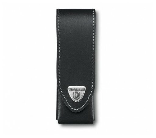 Чехол из нат.кожи Victorinox Leather Belt Pouch (4.0523.3) черный с застежкой на липучке без упаковк - фото №4