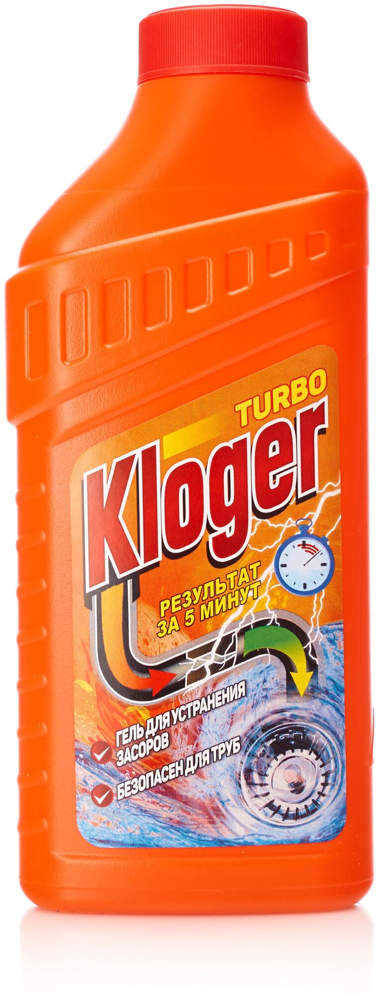 Гель Kloger Turbo для устранения засоров 500 мл.