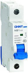 Автоматический выключатель CHINT NB1-63 (C) 6kA 16 А/ 179616