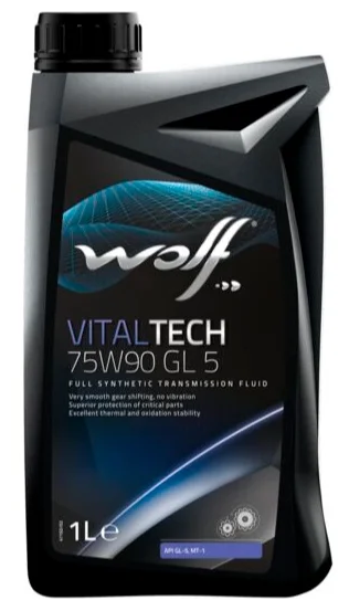 Трансмиссионное масло WOLF VITALTECH 75W90 GL 5 1L