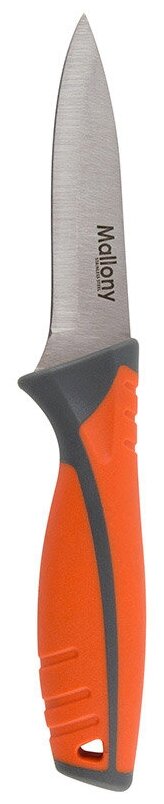 Нож с прорезиненной рукояткой ARCOBALENO MAL-04AR для овощей, 9 см