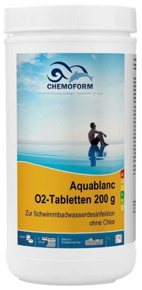 Аквабланк О2 активный кислород CHEMOFORM в таблетках по 200 г, 1 кг 592001 - фотография № 1