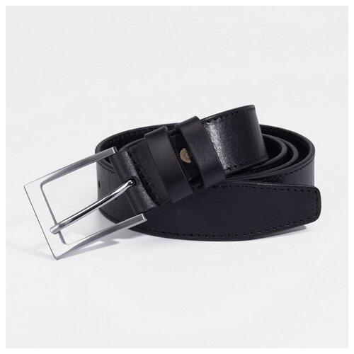 фото Ремень мужской, ширина 3.5 см, винт, пряжка металл, цвет чёрный favorit