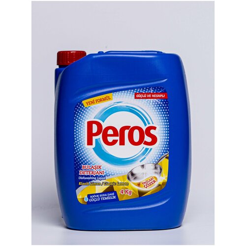 Жидкое моющее средство для посуды PEROS с ароматом Лимона 4 л