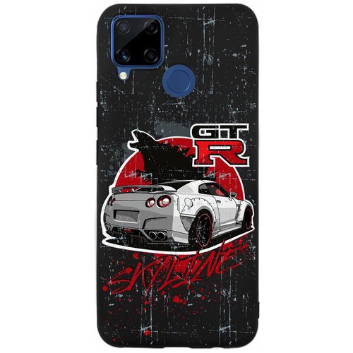 Силиконовый чехол Mcover для Realme C15 с рисунком Машина Nissan GTR Skyline силиконовый чехол mcover для realme c15 с рисунком машина nissan gtr skyline