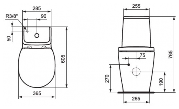 Бачок для унитаза Ideal Standard Connect Cube E717501