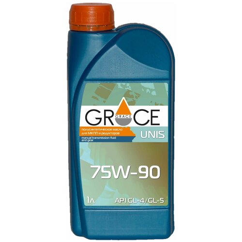 Масло трансмиссионное UNIS GL-4/5 75W90 п/синт.1л GRACE 4603728814254