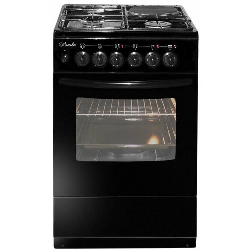 Газовая плита лысьва ЭГ 13г01 М2С-2у электрическая духовка без крышки черный 2483500₽