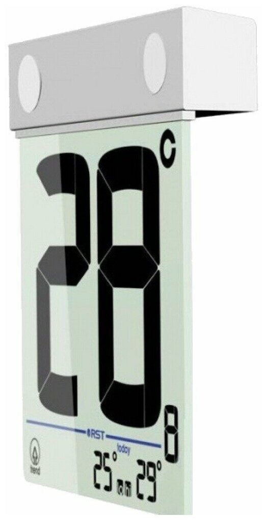 Оконный цифровой термометр С прозрачным дисплеем RST 01288 - фотография № 10