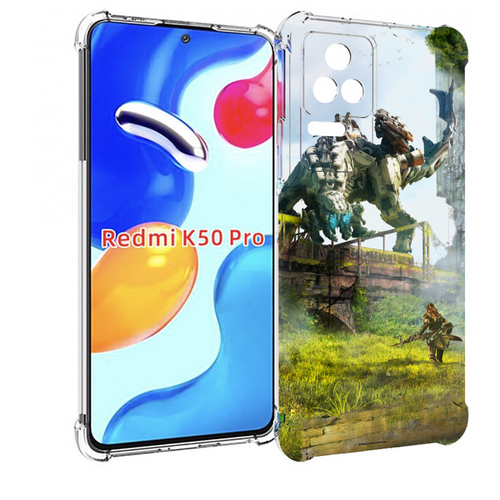 Чехол MyPads Horizon Zero Dawn для Xiaomi Redmi K50 / K50 Pro задняя-панель-накладка-бампер чехол mypads horizon zero dawn art для xiaomi 12t redmi k50 ultra задняя панель накладка бампер