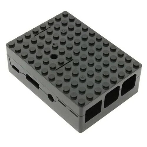 Корпус ACD RA182 Black ABS Plastic Building Block case for Raspberry Pi 3 B/B+ корпус ra178 acd white abs plastic case with logo for raspberry pi 3