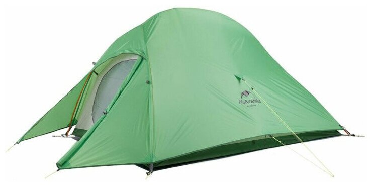 Палатка Naturehike Сloud up 2 210T NH17T001-T двухместная с ковриком, зеленая