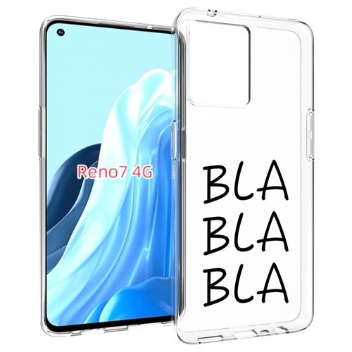 Чехол MyPads Bla-Bla для OPPO RENO 7 4G задняя-панель-накладка-бампер чехол mypads bla bla для tecno pova neo 4g задняя панель накладка бампер