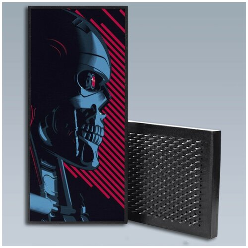 фото Доска садху для йоги с гвоздями, уф печать фильм терминатор - 1894 шаг 10мм woodart