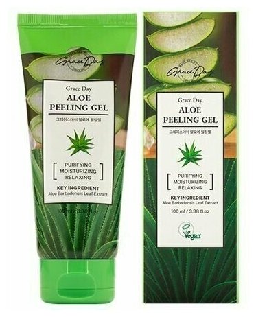 Пилинг гель для лица с экстрактом алоэ Grace Day Aloe Peeling Gel 100ml