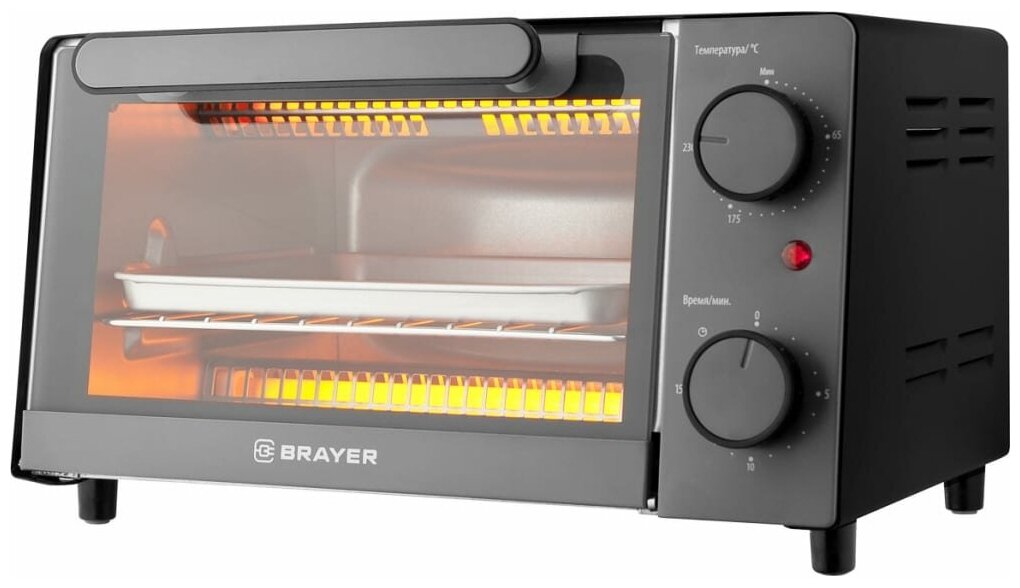 Мини-печь Brayer 1200 Вт 9 л BR2600