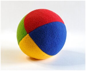 Мягкая игрушка Magic Bear Toys Мяч мягкий Радуга четыре цвета 7 см.