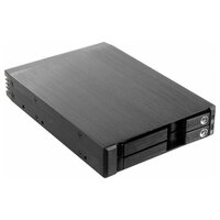 Корзина Procase T2-012-SATA3-BK 2*2.5" SATA3/SAS 6Gb hotswap aluminium mobie rack (1x3.5) Black