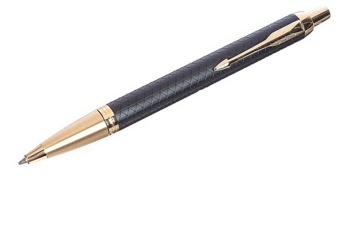 Ручка шариковая IM Premium K323 Black GT M, корпус из нержавеющей стали, синие чернила (1931667)