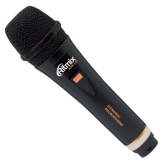 Микрофон Ritmix RDM-131, вокальный динамический, кабель 3 м, чёрный