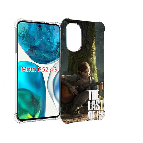 Чехол MyPads The Last of Us Part II для Motorola Moto G82 / Moto G52 задняя-панель-накладка-бампер