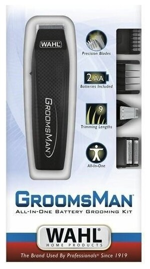 Триммер WAHL Groomsman All-In-One черный [5537-3016] - фото №15