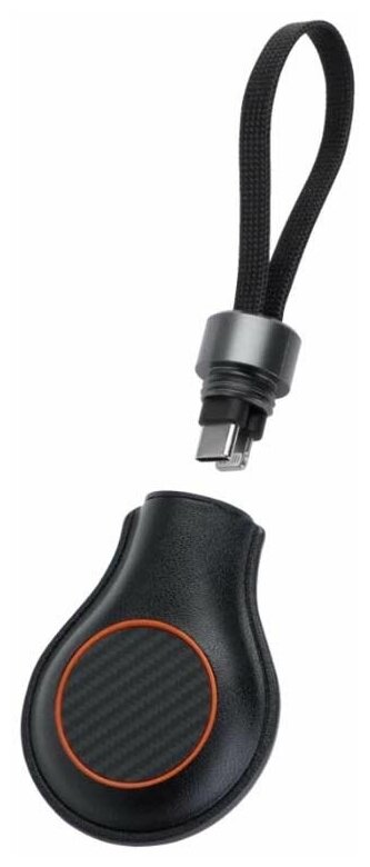 Защитный чехол для трекера PitaTag для AirTag со встроенным кабелем цвет Черный