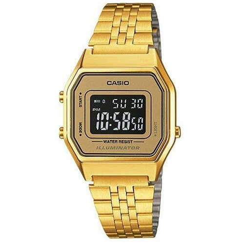 Наручные часы CASIO Vintage LA680WGA-9B, золотой, желтый
