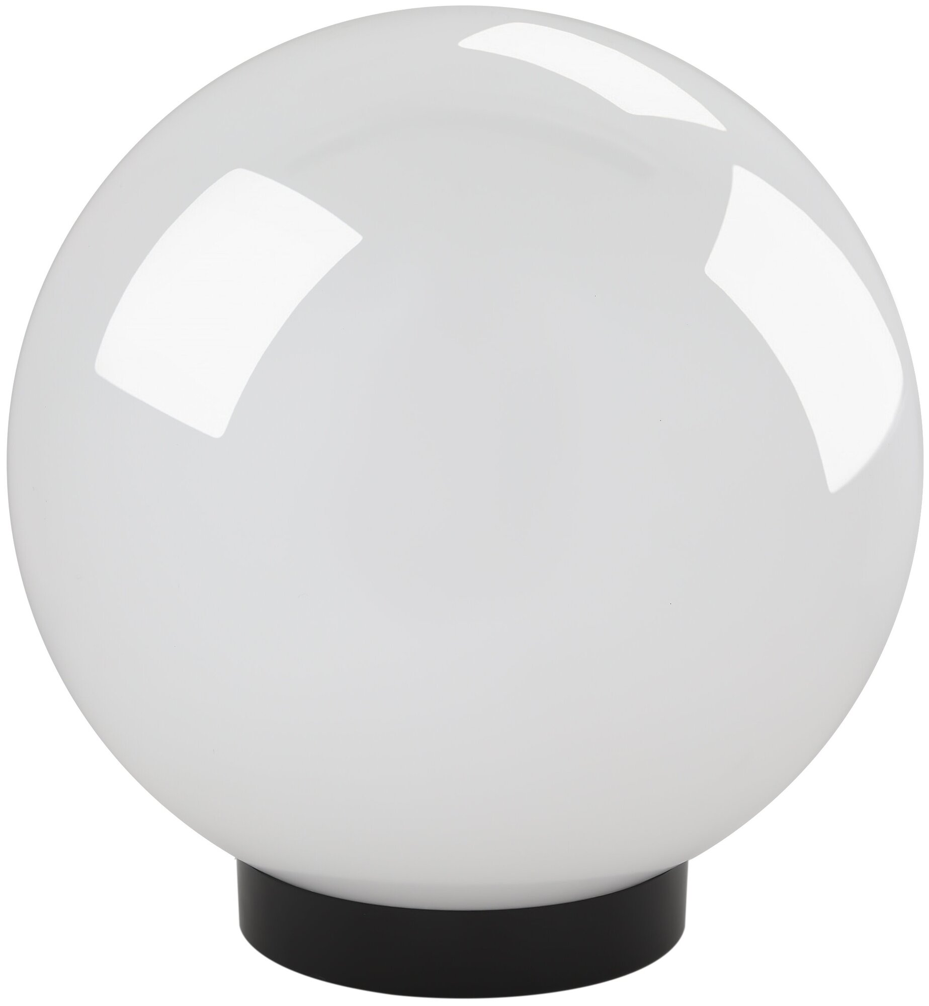 Садово-парковый светильник ЭРА НТУ 01-60-201 шар белый крепится на опору опал IP44 60Вт E27 D200mm