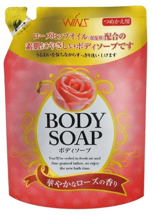 Крем-мыло для тела NIHON Wins аромат розы мягкая упаковка 400 мл