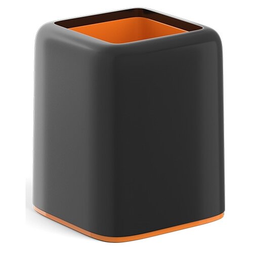 Органайзер ErichKrause Forte, черный/оранжевый подставка настольная forte пластиковая белый с серой вставкой erichkrause